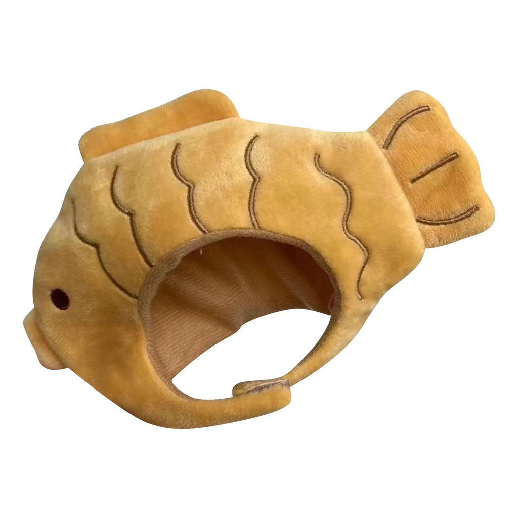 Lucky Fish Cat Hat - Adorable Cotton Head Cover for Cats